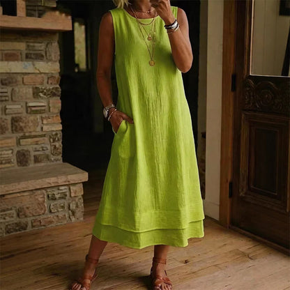 ⌛Limited-Time Offer-Women's Summer Sleeveless Tiered Dress