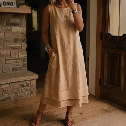 ⌛Limited-Time Offer-Women's Summer Sleeveless Tiered Dress