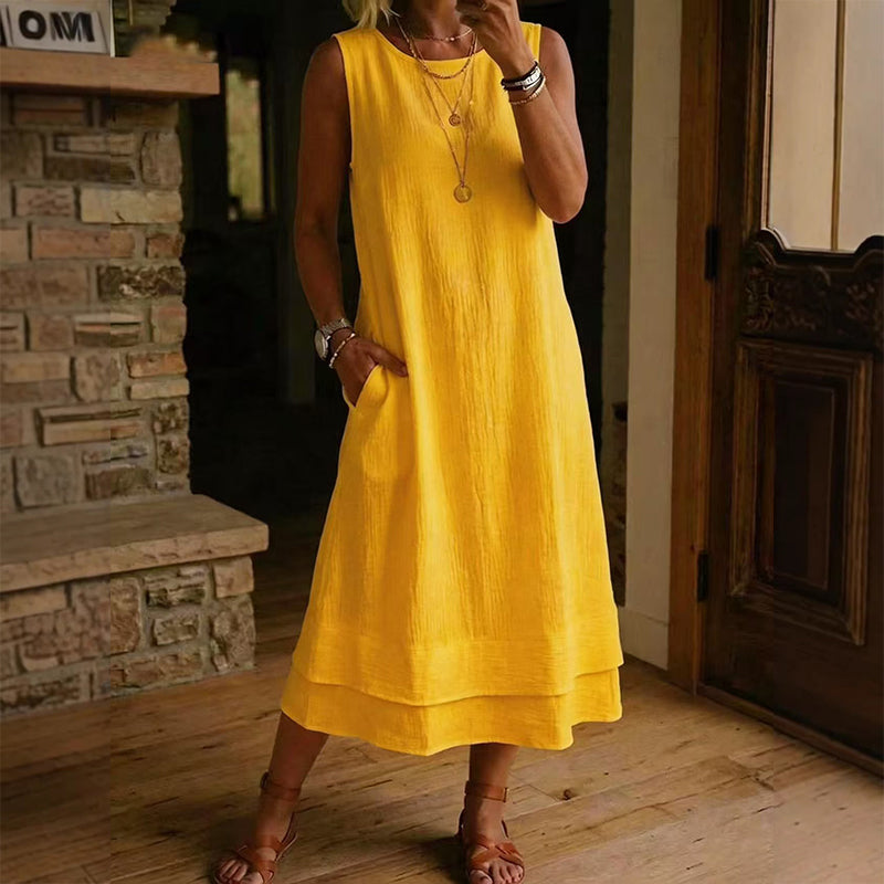 ⌛Limited-Time Offer-Women's Summer Sleeveless Tiered Dress