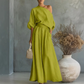 Women's Off-Shoulder Top and Wide-Leg Pants Set