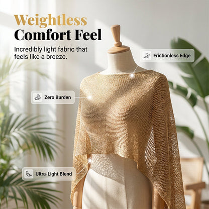 🎁New Arrival 55% OFF💥Women's Hollow Out Knit Shawl Poncho