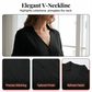 Women's Short Sleeve V-Neck Button-Front Midi Dress