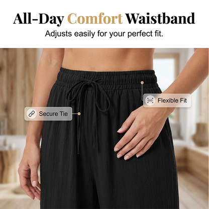 ⏳LAST DAY SALE 60% OFF !!📢Women's Casual High-Waist Wide-Leg Pants