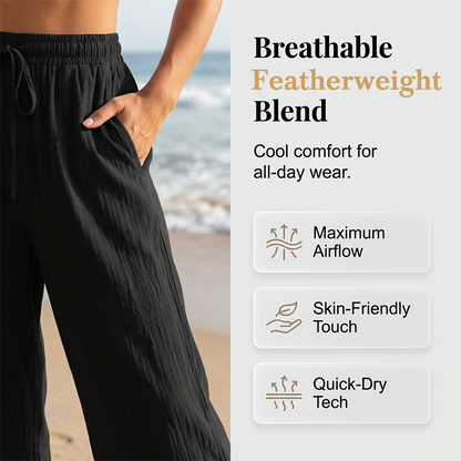 ⏳LAST DAY SALE 60% OFF !!📢Women's Casual High-Waist Wide-Leg Pants