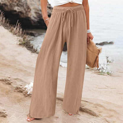⏳LAST DAY SALE 60% OFF !!📢Women's Casual High-Waist Wide-Leg Pants