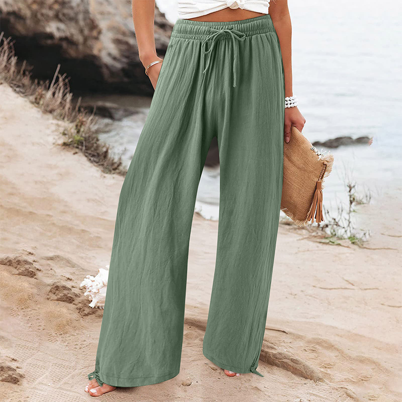 ⏳LAST DAY SALE 60% OFF !!📢Women's Casual High-Waist Wide-Leg Pants