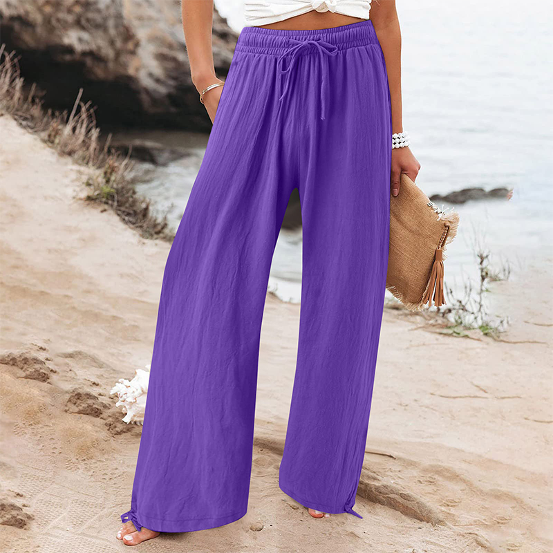 ⏳LAST DAY SALE 60% OFF !!📢Women's Casual High-Waist Wide-Leg Pants