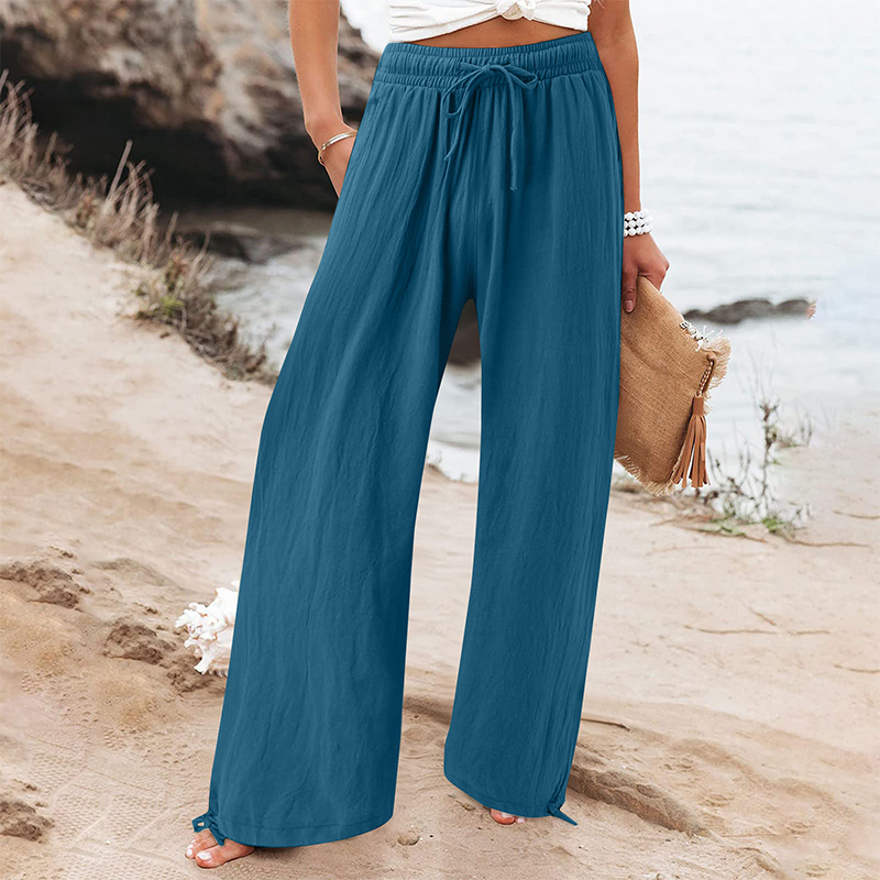 ⏳LAST DAY SALE 60% OFF !!📢Women's Casual High-Waist Wide-Leg Pants