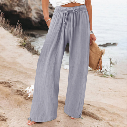 ⏳LAST DAY SALE 60% OFF !!📢Women's Casual High-Waist Wide-Leg Pants