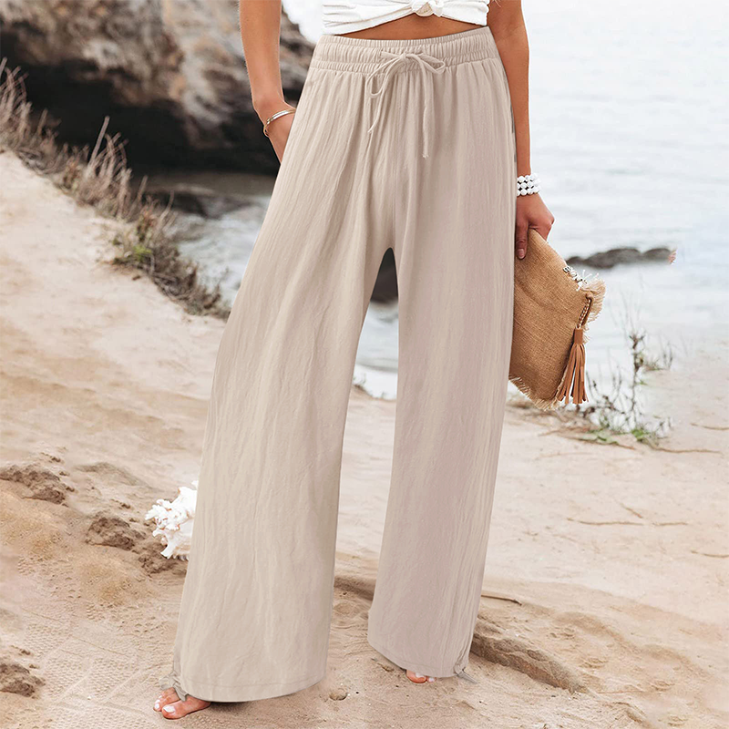 ⏳LAST DAY SALE 60% OFF !!📢Women's Casual High-Waist Wide-Leg Pants