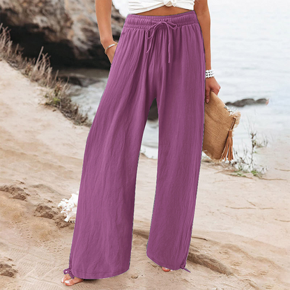 ⏳LAST DAY SALE 60% OFF !!📢Women's Casual High-Waist Wide-Leg Pants