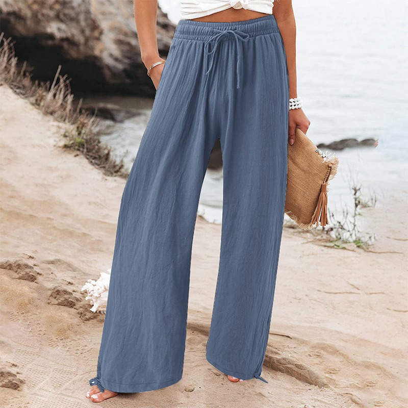 ⏳LAST DAY SALE 60% OFF !!📢Women's Casual High-Waist Wide-Leg Pants