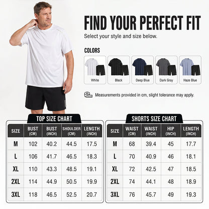 Men's Quick-Dry T-Shirt & Shorts Set