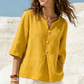 Women's Casual V-Neck Button-Up Top