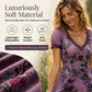 Women's Vintage V-Neck Floral Maxi Dress