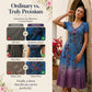 Women's Vintage V-Neck Floral Maxi Dress