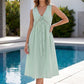 🔥New Arrivals & Special Offers-Women's Sleeveless Lace Trim V-Neck Dress