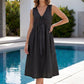 🔥New Arrivals & Special Offers-Women's Sleeveless Lace Trim V-Neck Dress