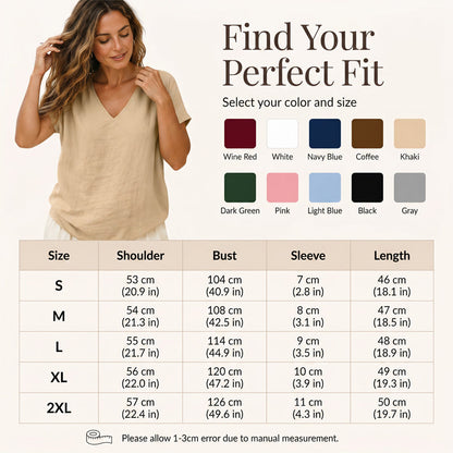 Women's Summer V-Neck T-Shirt