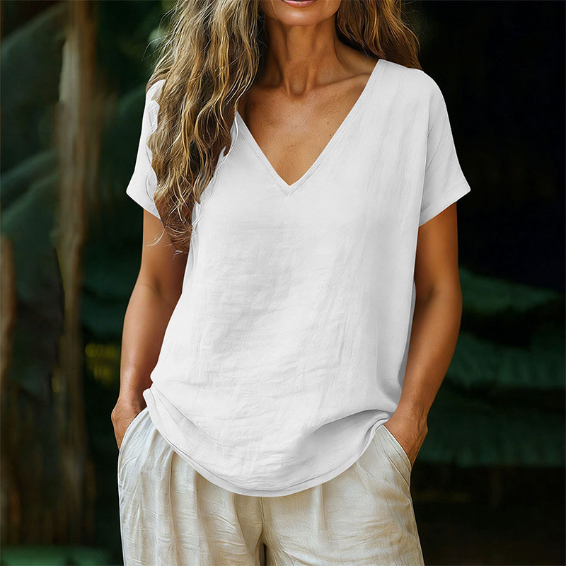 Women's Summer V-Neck T-Shirt
