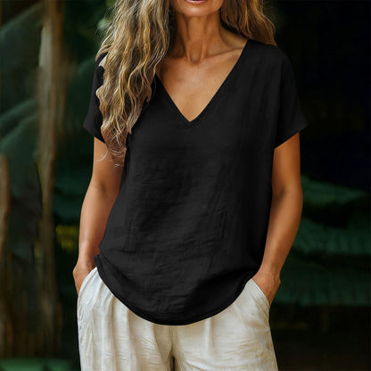 Women's Summer V-Neck T-Shirt