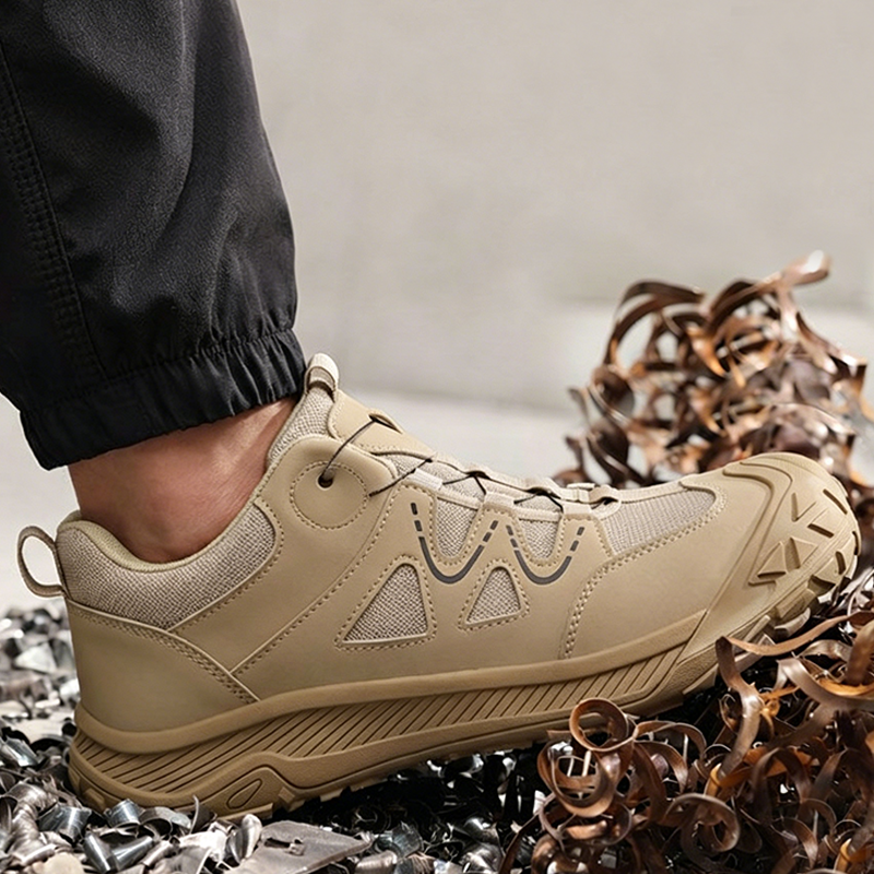Men's Steel Toe Safety Shoes with Rotary Lacing System