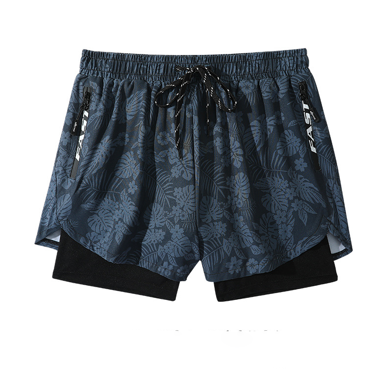 🌊Summer Specials🩳Men's Double-Layer Quick-Dry Swim Trunks