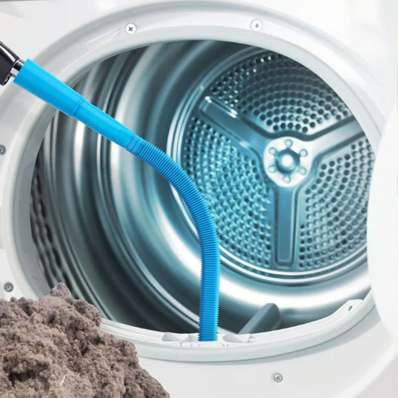 ⏰Limited Time Sales - save 49% OFF🧹 Tumble Dryer Vent Cleaner Kit – 2-Piece Lint Removal Brush & Vacuum Attachment 🌬️