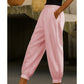 Women's Casual Solid Color Ankle-Cuffed Pants