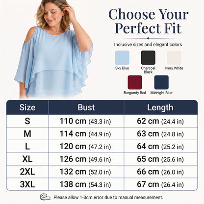 ⌛Limited-Time Offer-Women's Summer Cold Shoulder Ruffle Top