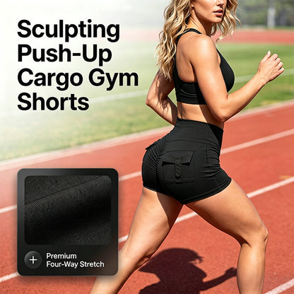 Women Scrunch Butt Athletic Shorts Gym Yoga Cargo Pants
