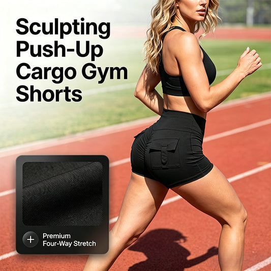 Women Scrunch Butt Athletic Shorts Gym Yoga Cargo Pants