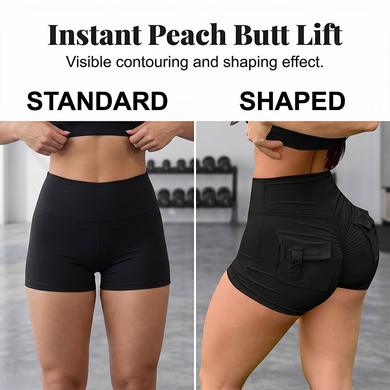Women Scrunch Butt Athletic Shorts Gym Yoga Cargo Pants