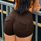 Women Scrunch Butt Athletic Shorts Gym Yoga Cargo Pants