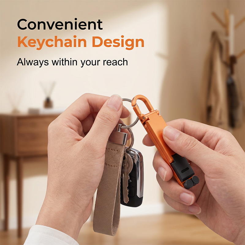 Mini Aluminum Phone Stand Keychain Foldable Desktop Holder