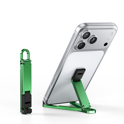 Mini Aluminum Phone Stand Keychain Foldable Desktop Holder