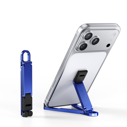 Mini Aluminum Phone Stand Keychain Foldable Desktop Holder