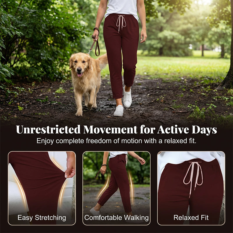 Women's Casual Drawstring Tapered Pants
