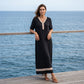 Women's Elegant Lace Splicing V-Neck Dress