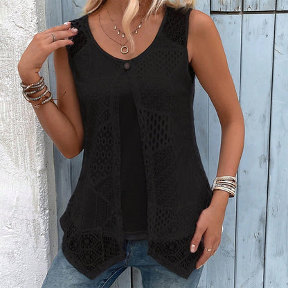 Women's Layered Lace Tank Top