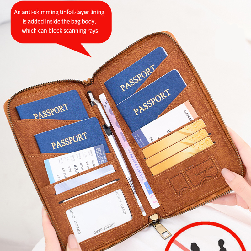 🎉 2026 Sale — Over 53,000 Sold! 🛡️ Signal-Blocking Family Passport Holder – Secure Travel Wallet ✈️