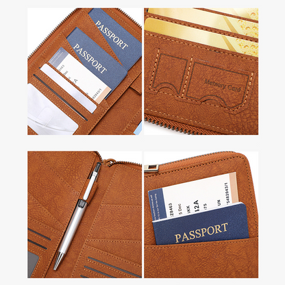 🎉 2026 Sale — Over 53,000 Sold! 🛡️ Signal-Blocking Family Passport Holder – Secure Travel Wallet ✈️