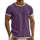 Men's Contrast Trim Crew Neck Tee