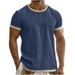 Men's Contrast Trim Crew Neck Tee
