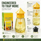 ❄️Summer Freshness 50% Discount!🌿Reusable Fly Trap with Attractant – Insecticide-Free Fruit Fly Catcher for Kitchen, Patio & Garden