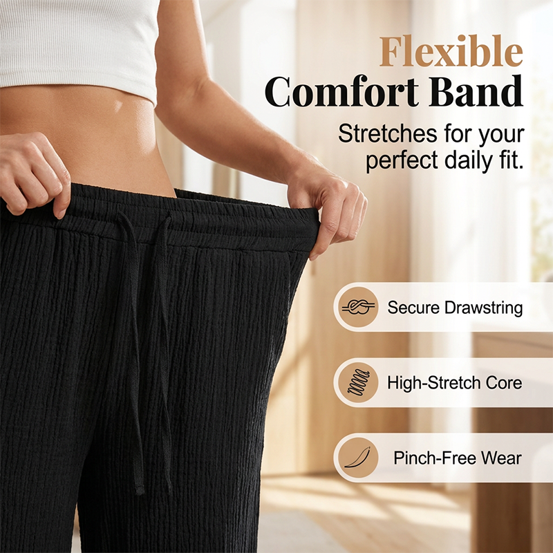 Women's Irregular Vest and Wide-Leg Pants Set