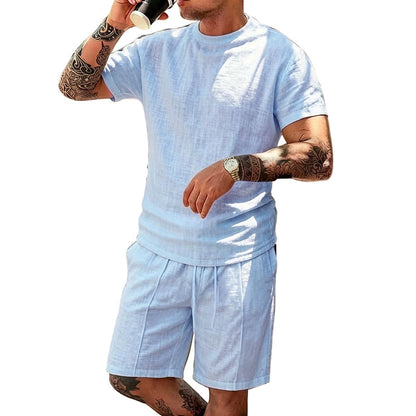 👕Men's Casual Lightweight T-Shirt & Shorts Set