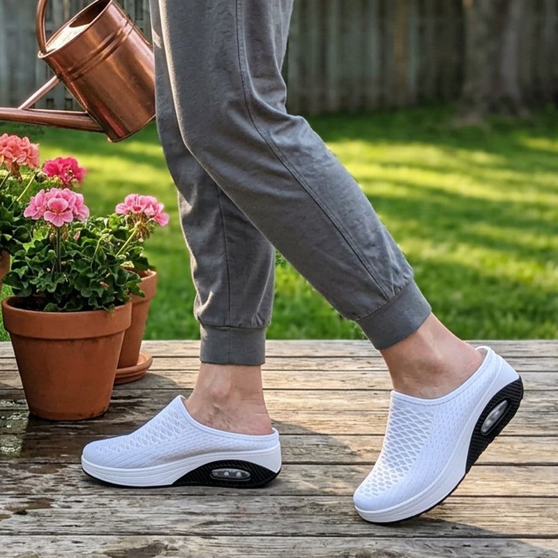 ⌛Limited-Time Offer-Women's Breathable Mesh Platform Slippers