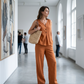 🌿Women's Sleeveless Button Top and Loose Pants Set