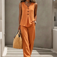 🌿Women's Sleeveless Button Top and Loose Pants Set